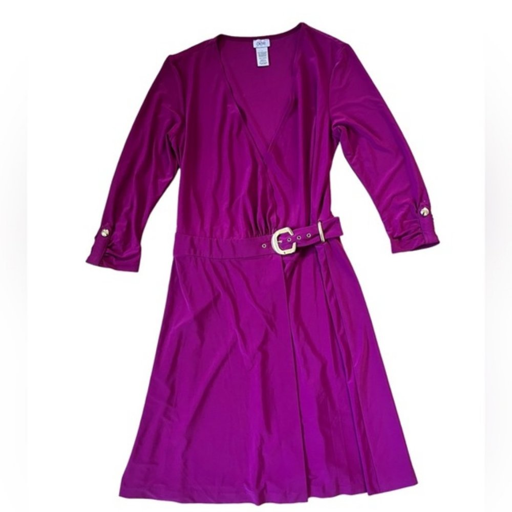 Cache Purple Wrap Dress Size Small